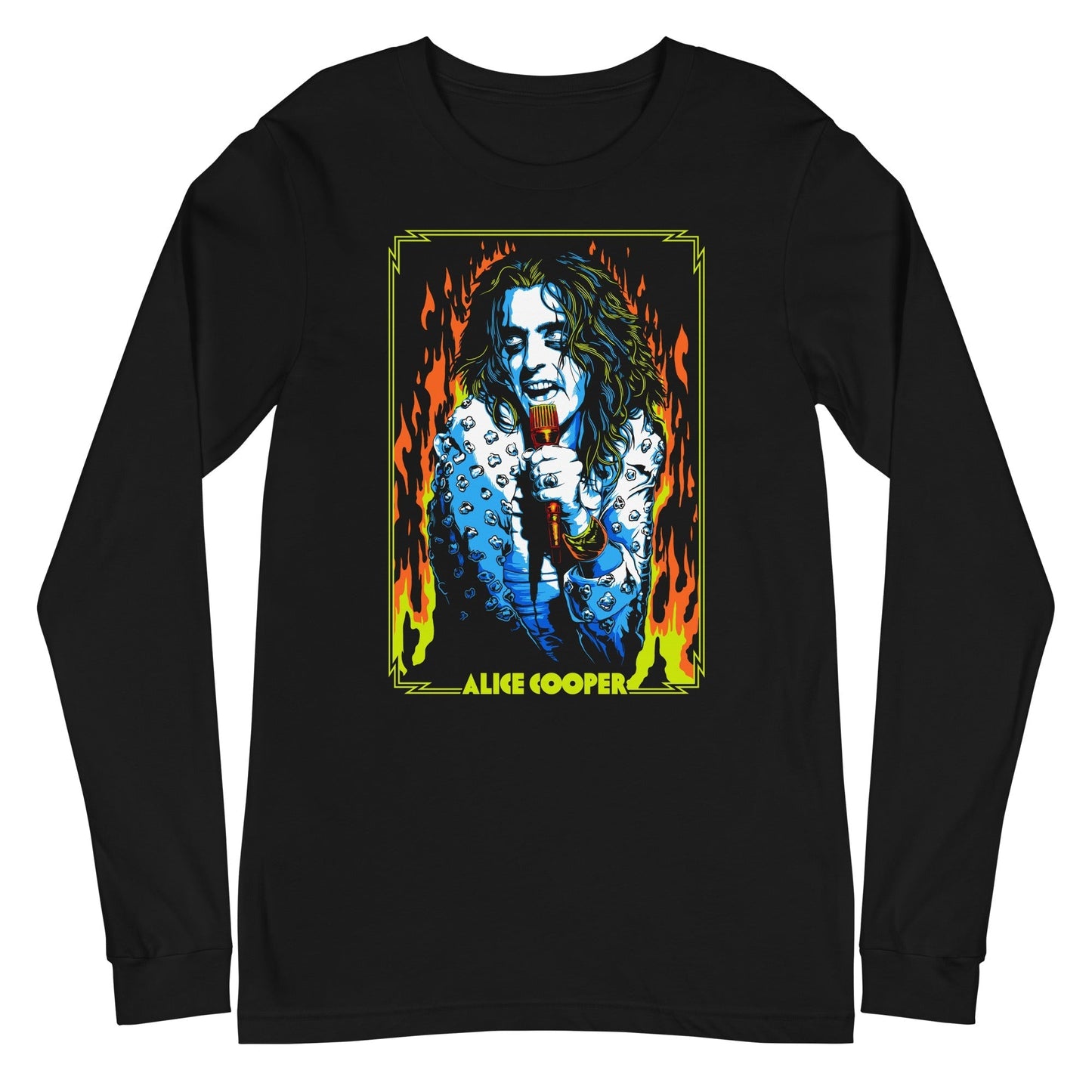 Alice Cooper - Flames Long Sleeve T-Shirt [Apparel]
