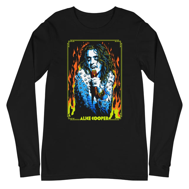 MerchMoment - Alice Cooper - Flames Long Sleeve T-Shirt []