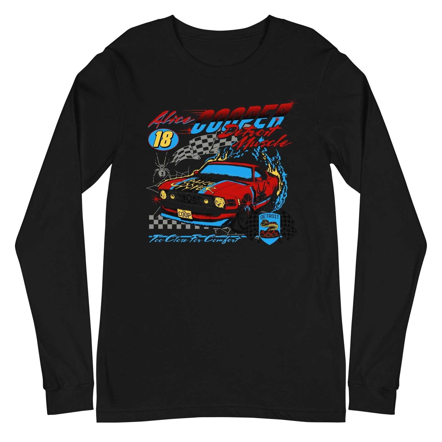 MERCHMOMENT Alice Cooper - Racecar Long Sleeve T-Shirt [Apparel]