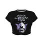 MERCHMOMENT Alice Cooper Vintage Look Women's Crop Top [Apparel]