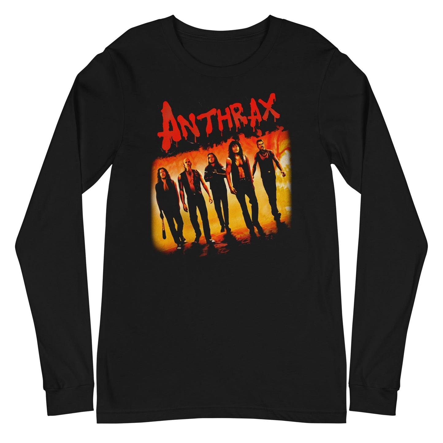 MERCHMOMENT Anthrax - Slanted Band Long Sleeve T-Shirt [Apparel]