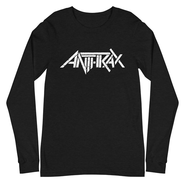 MerchMoment - Anthrax - White Classic Logo Long Sleeve T-Shirt []