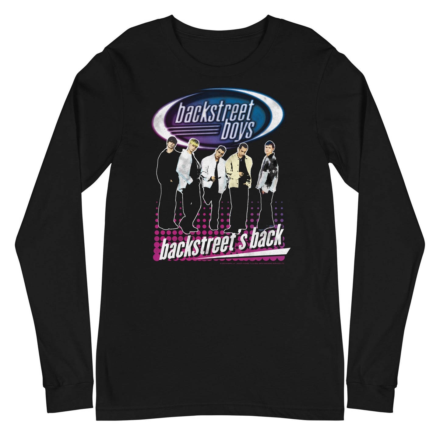 MERCHMOMENT Backstreet Boys - Back Dot Logo Long Sleeve T-Shirt [Apparel]