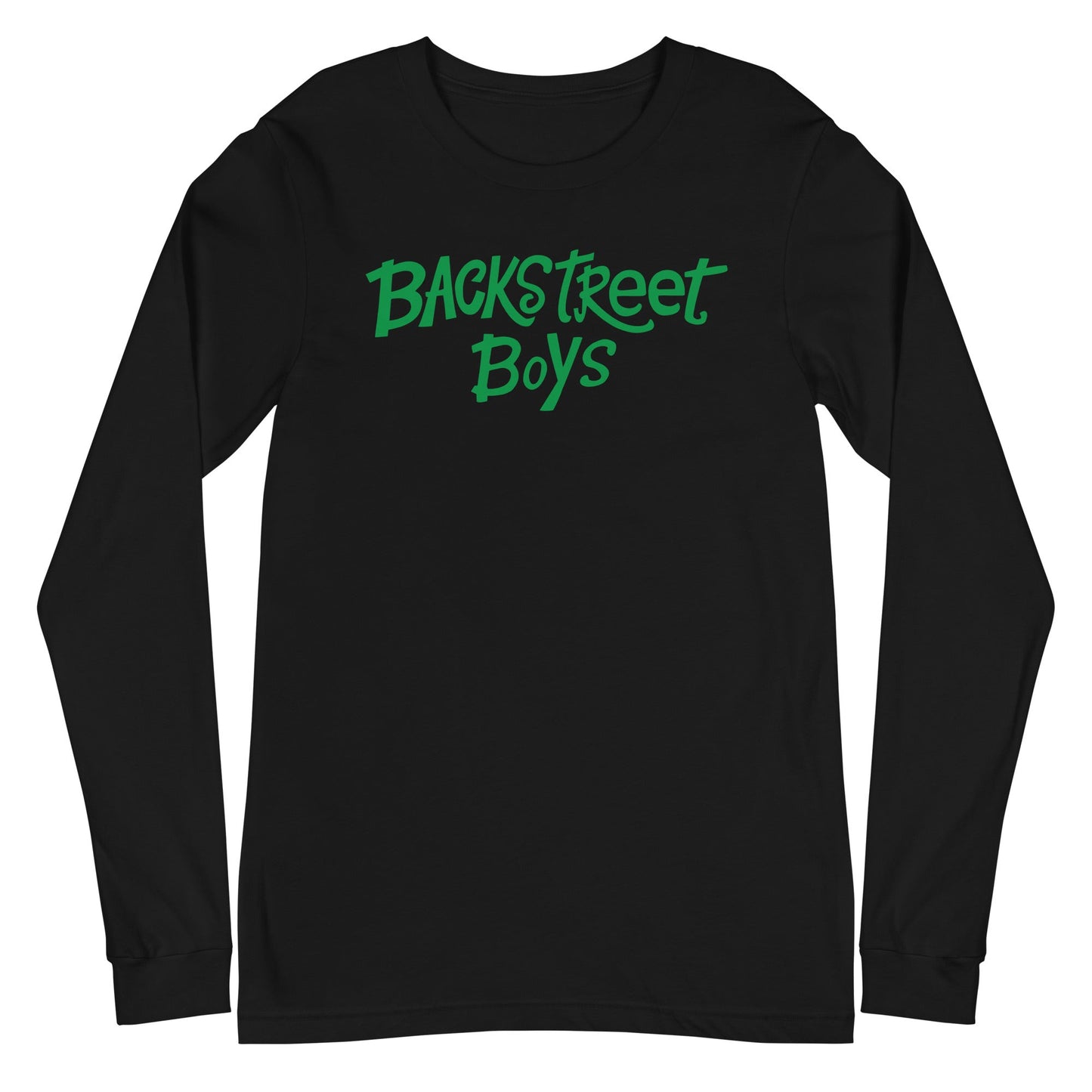 MERCHMOMENT Backstreet Boys - Green Logo Long Sleeve T-Shirt [Apparel]