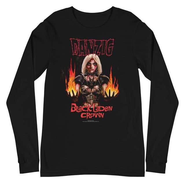 MerchMoment - Danzig - Black Laden Crown Long Sleeve T-Shirt []