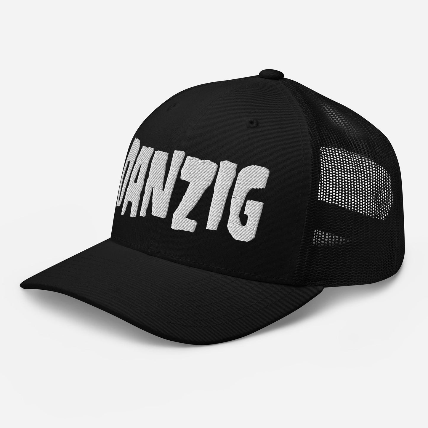 MERCHMOMENT Danzig Classic Logo Embroidered Trucker Hat [Apparel]