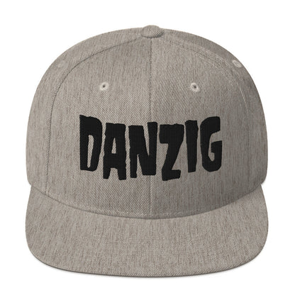 MERCHMOMENT Danzig Classic Logo Grey Embroidered Snap Back Hat [Apparel]