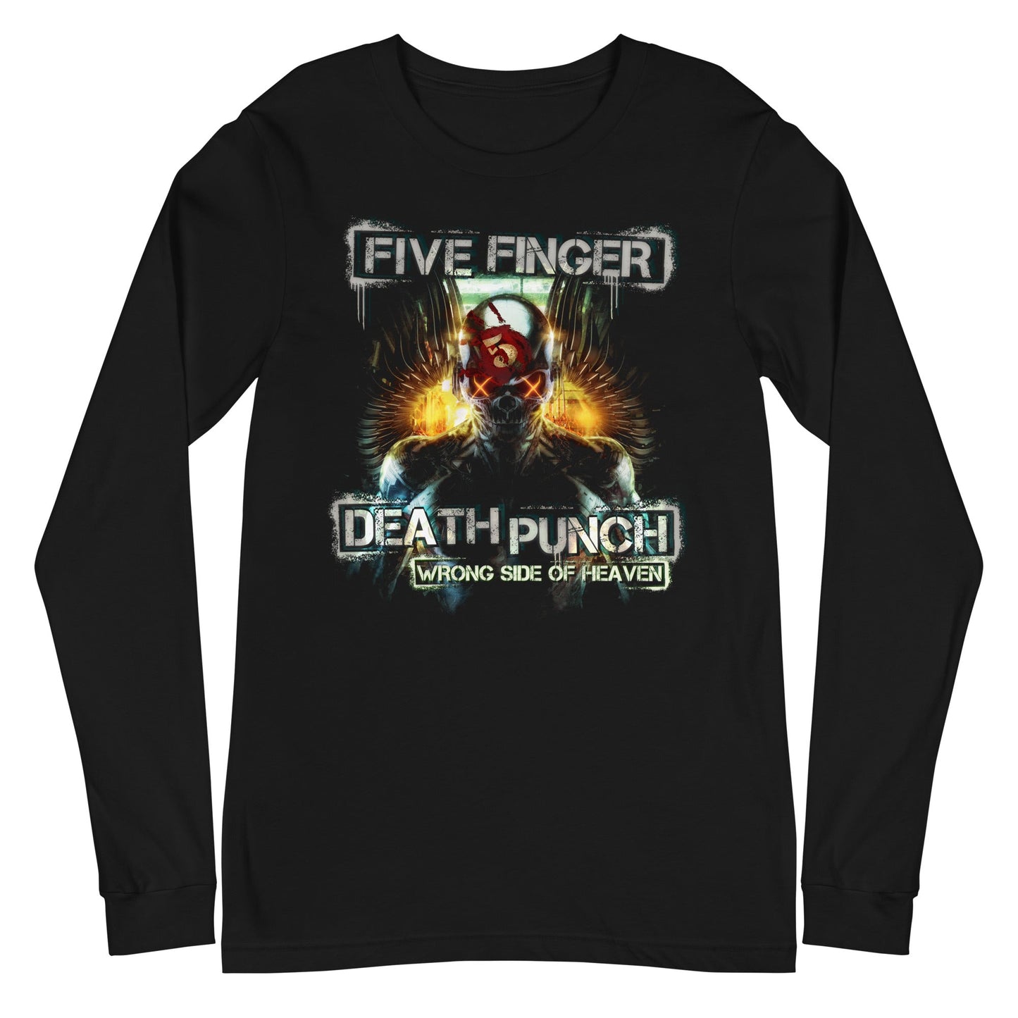 MERCHMOMENT Five Finger Death Punch - Bot Heaven Long Sleeve T-Shirt [Apparel]