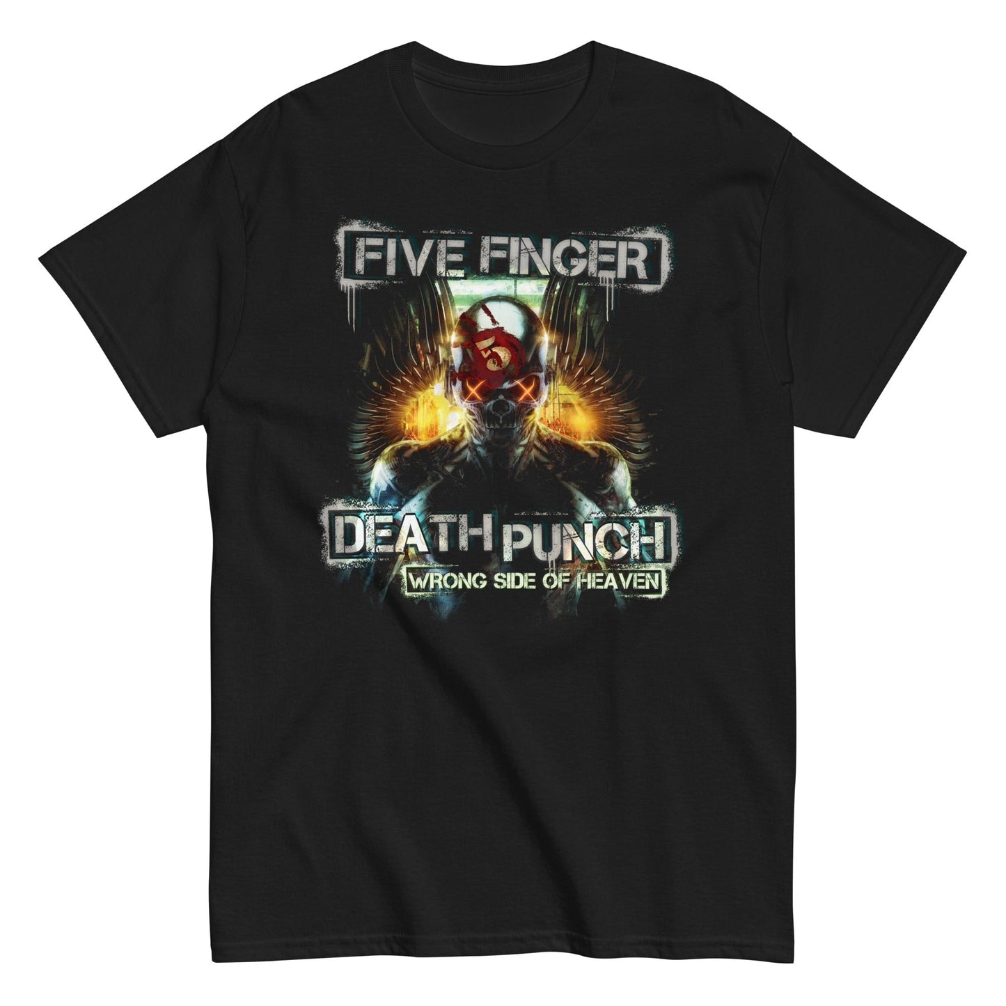 MERCHMOMENT Five Finger Death Punch - Bot Heaven T-Shirt [Apparel]