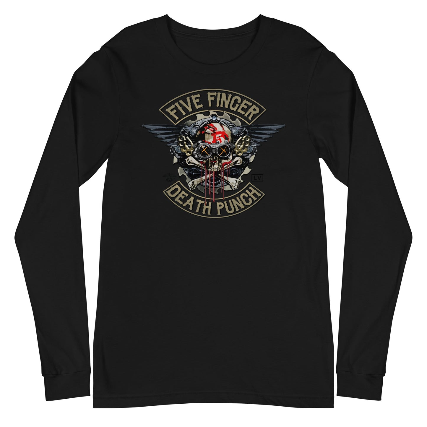 MERCHMOMENT Five Finger Death Punch - Crossbones Long Sleeve T-Shirt [Apparel]
