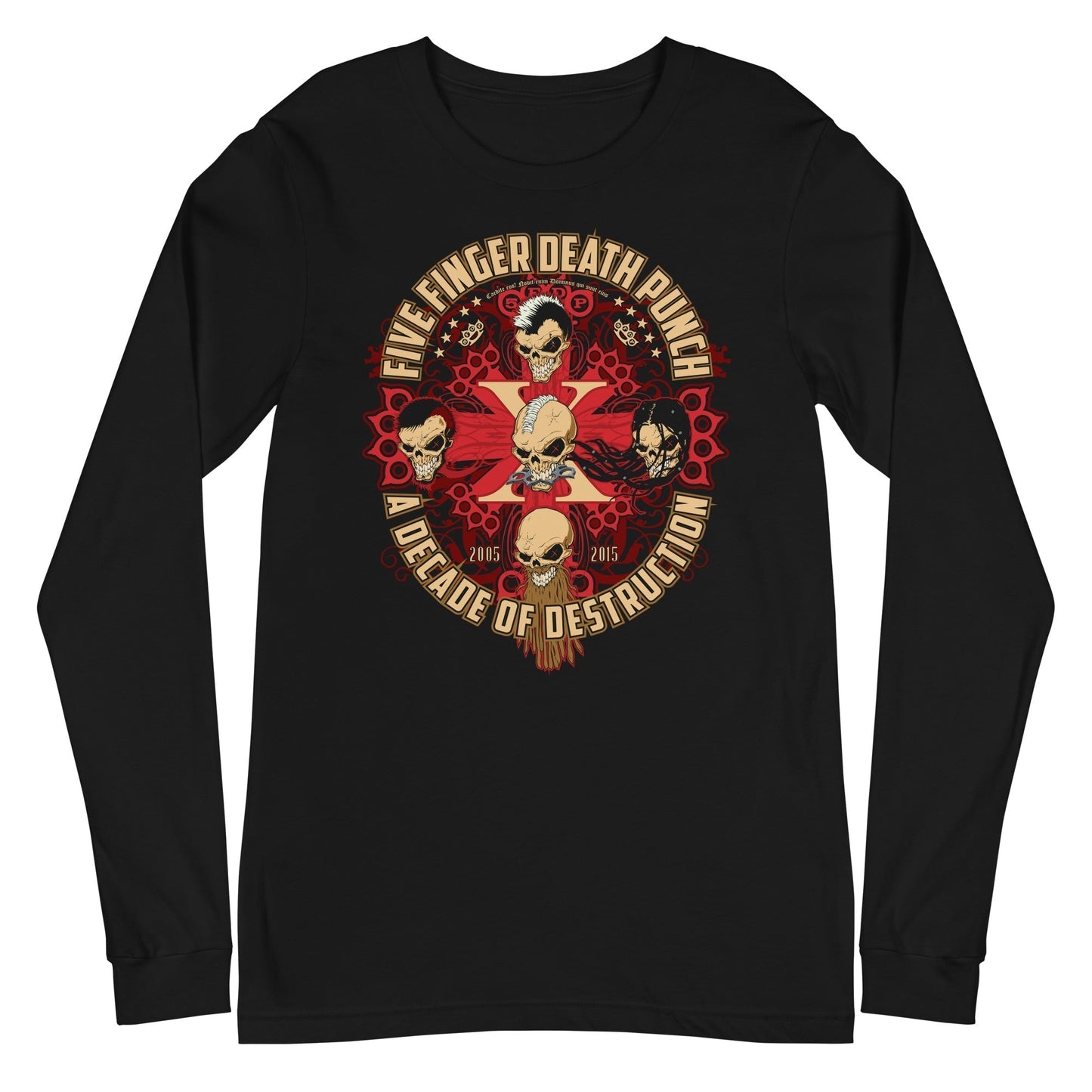 MERCHMOMENT Five Finger Death Punch - Decade of Destruction Long Sleeve T-Shirt [Apparel]