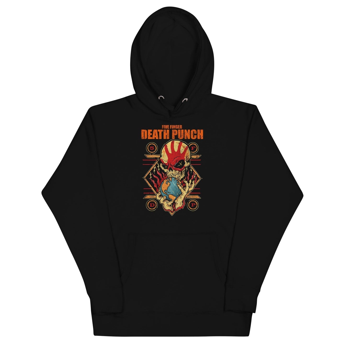 MERCHMOMENT Five Finger Death Punch - Hand Skull Logo Hoodie [Apparel]