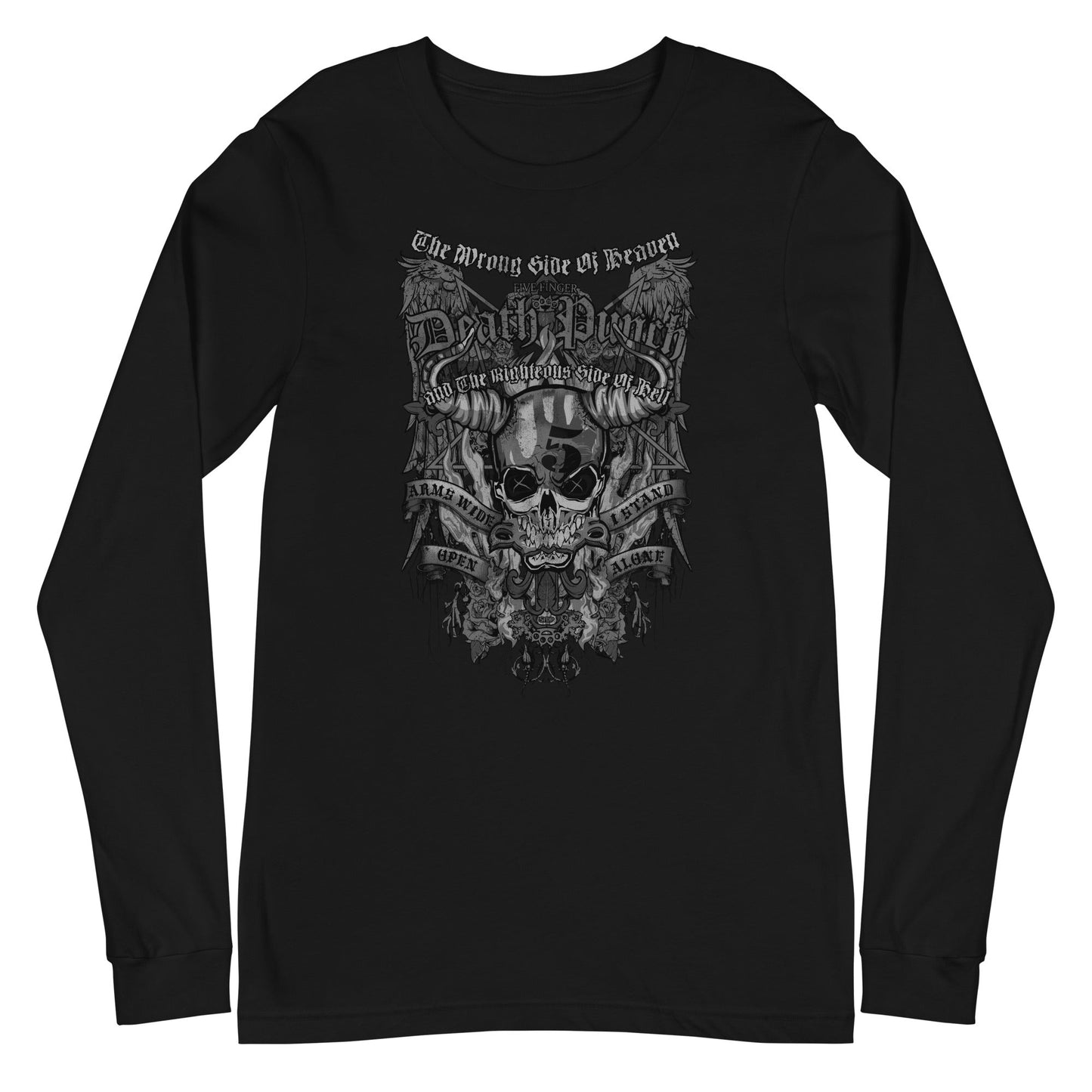 MERCHMOMENT Five Finger Death Punch - Righteous Side of Evil Long Sleeve T-Shirt [Apparel]