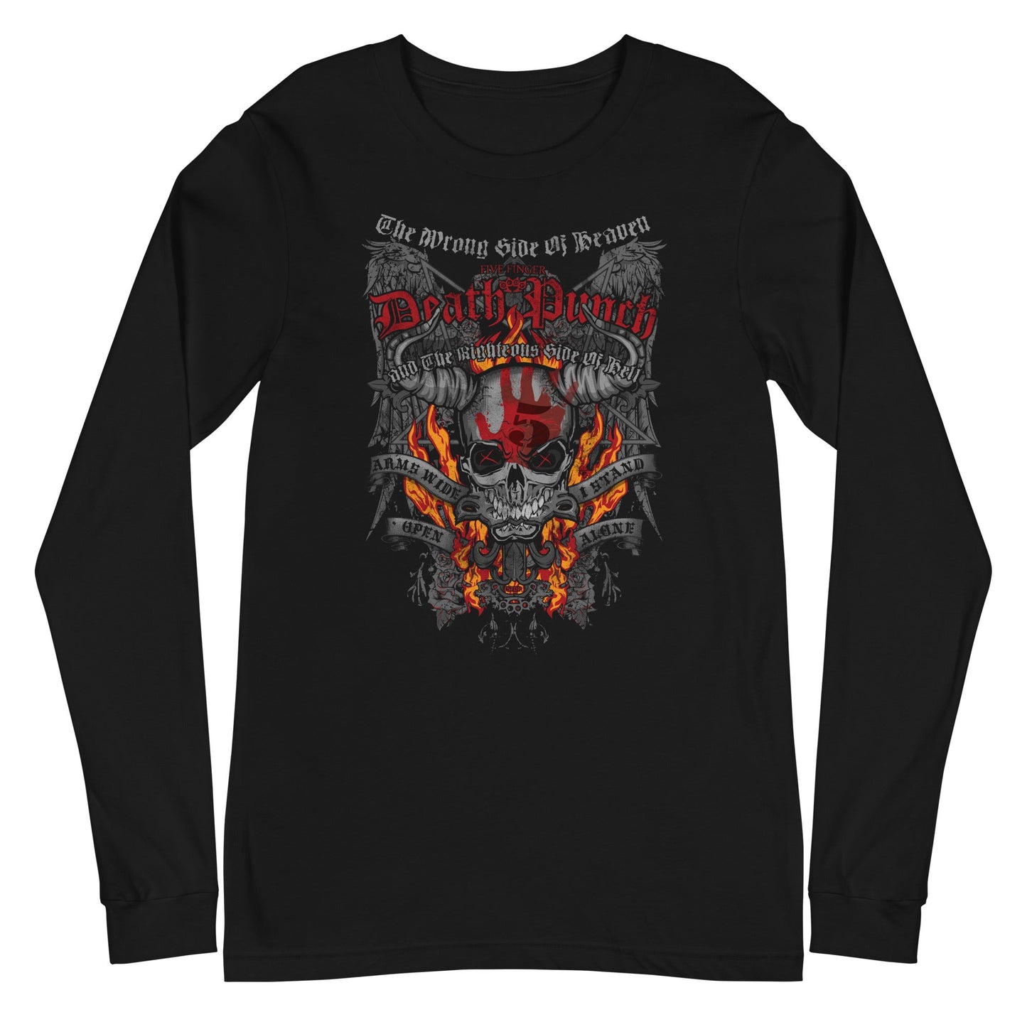 MERCHMOMENT Five Finger Death Punch - Wrong or Righteous Long Sleeve T-Shirt [Apparel]