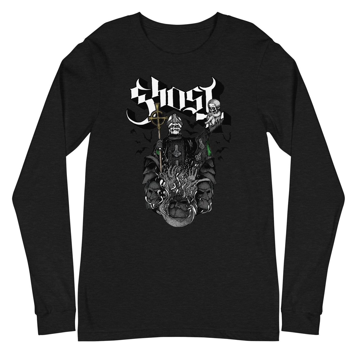 MERCHMOMENT Ghost - Darkness Awaits Long Sleeve T-Shirt [Apparel]