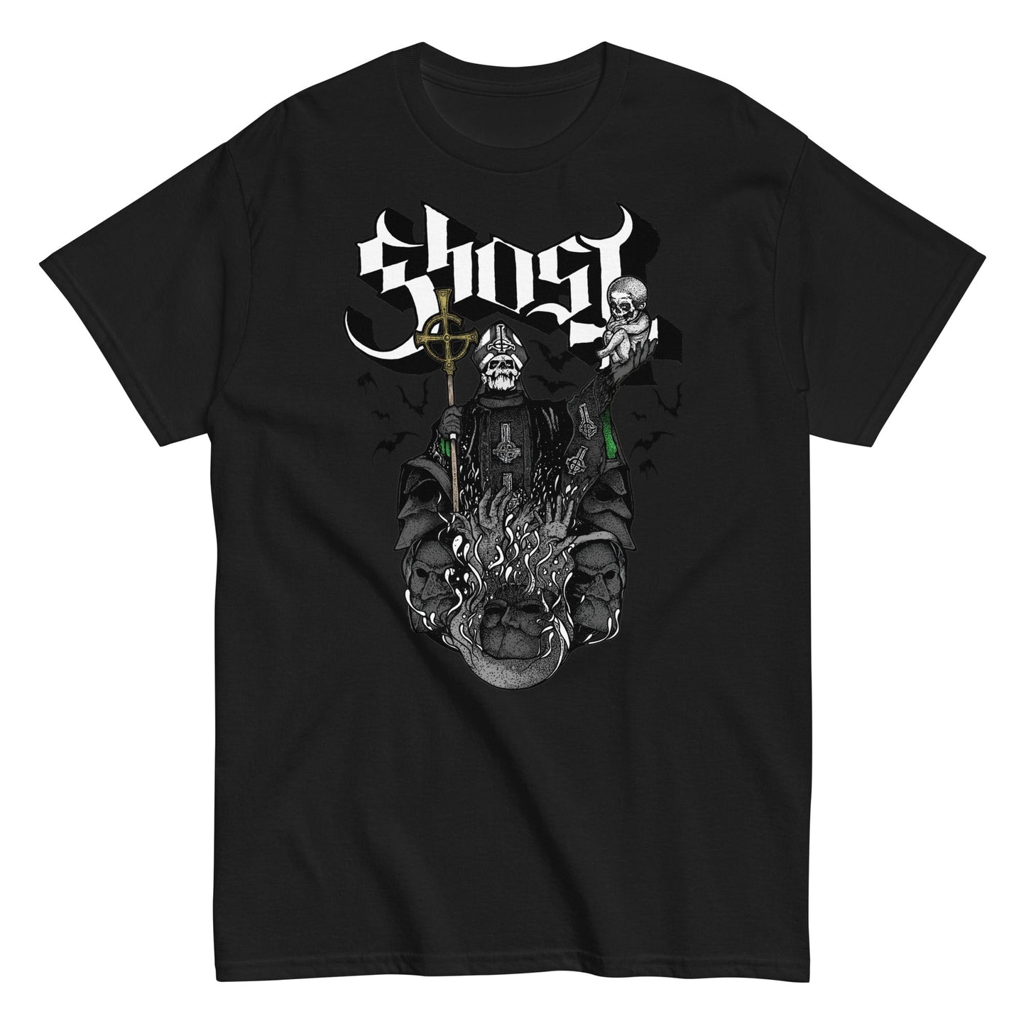 MERCHMOMENT Ghost - Darkness Awaits T-Shirt [Apparel]