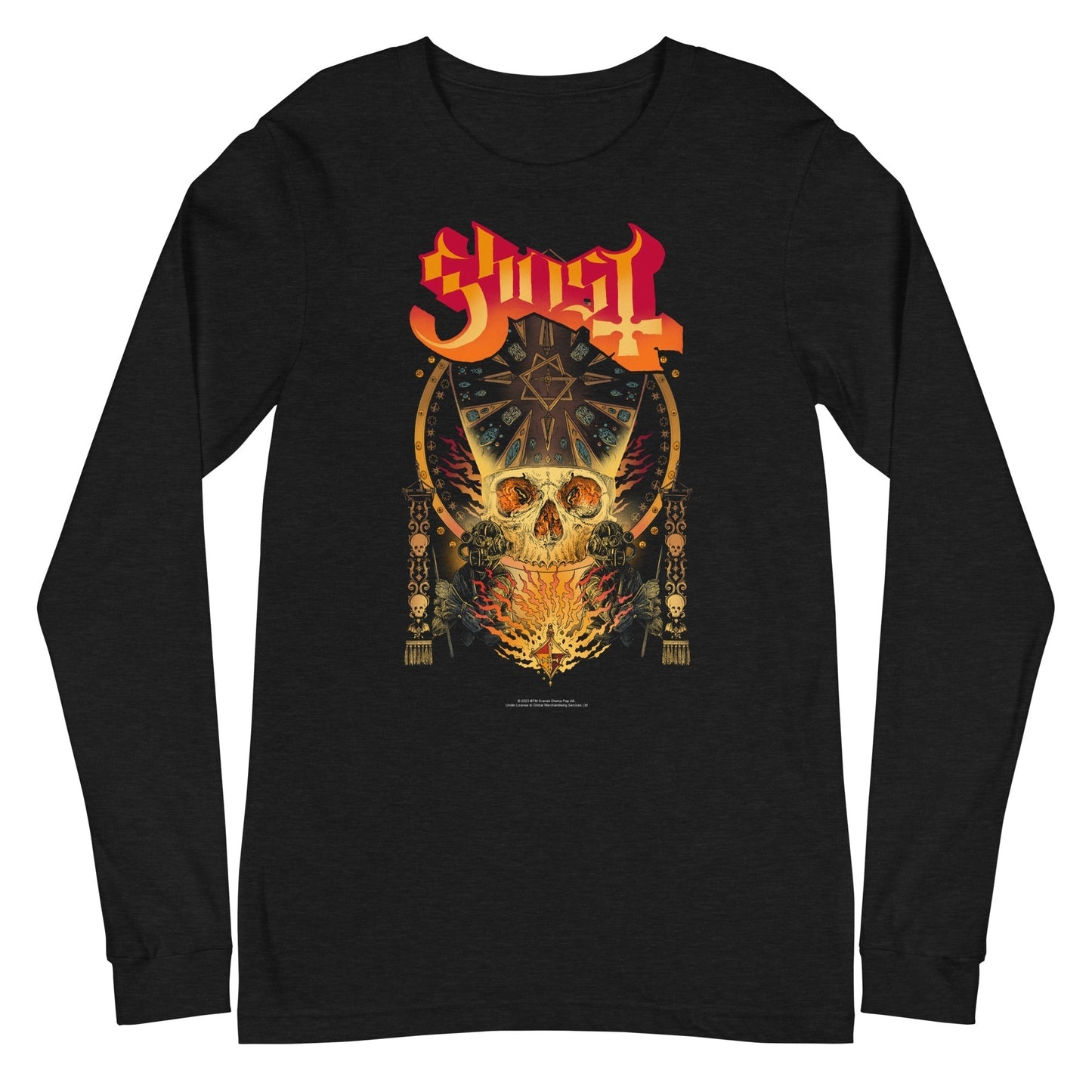 MERCHMOMENT Ghost - Flaming Logo Long Sleeve T-Shirt [Apparel]