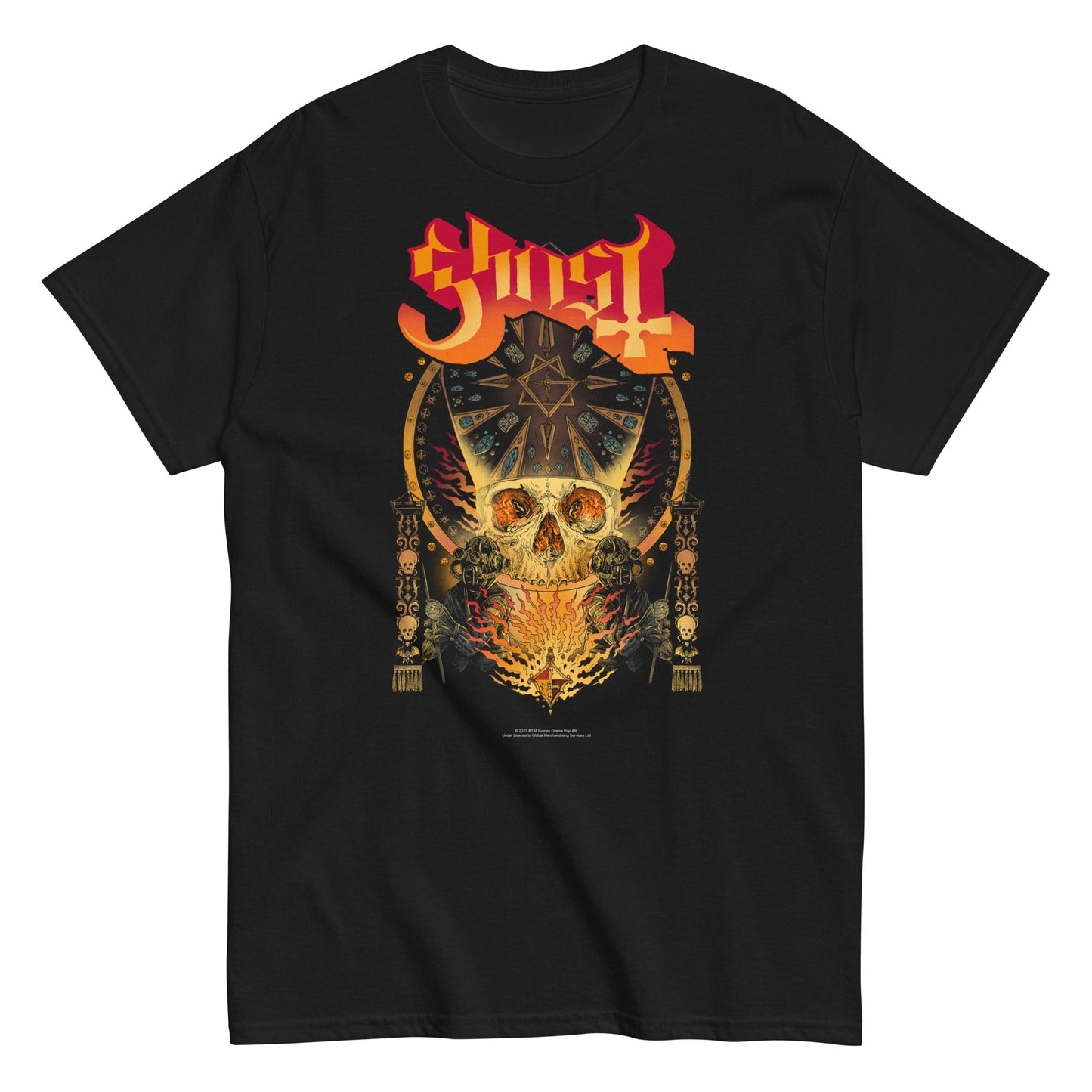 MERCHMOMENT Ghost - Flaming Logo T-Shirt [Apparel]