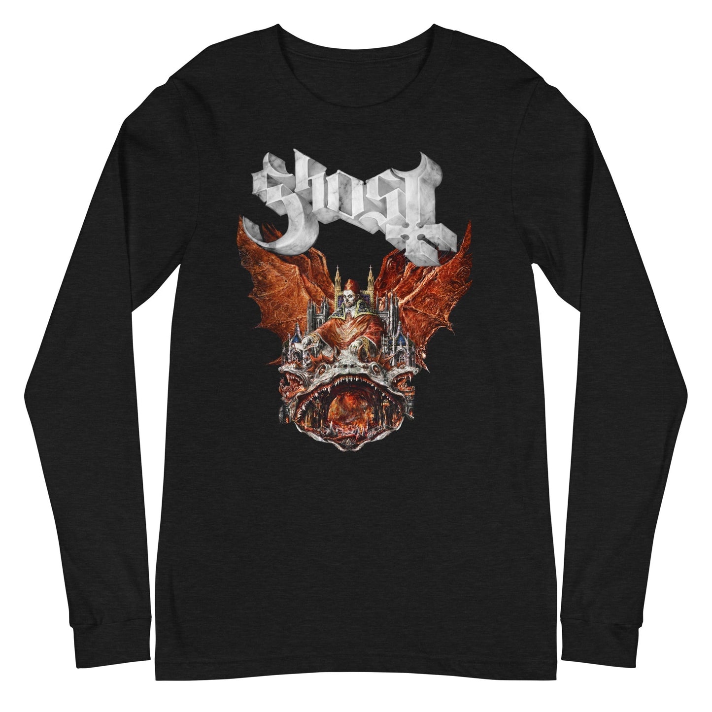 MERCHMOMENT Ghost - Gilded Logo Long Sleeve T-Shirt [Apparel]