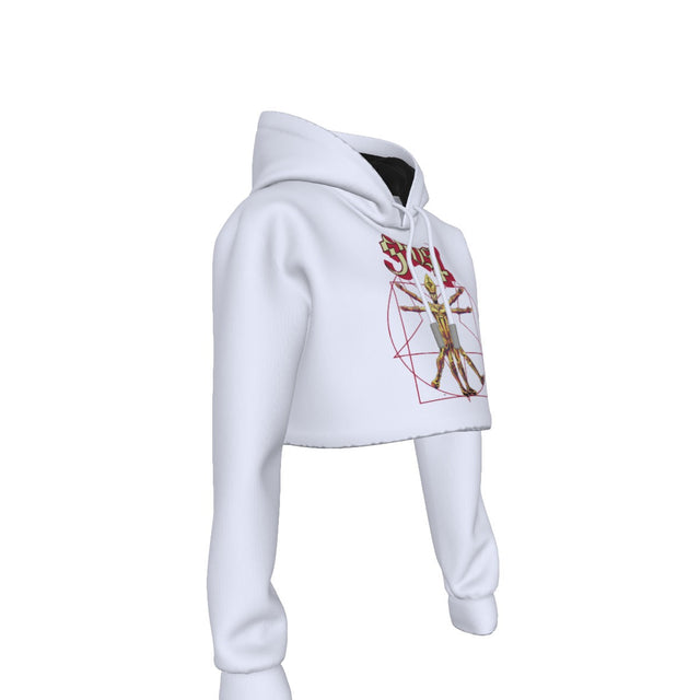 Ghost In the Machine Women's Cropped Hoodie []