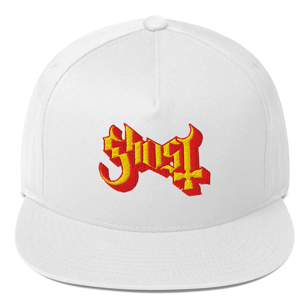 MERCHMOMENT Ghost Logo Embroidered Snapback Hat [Hat]