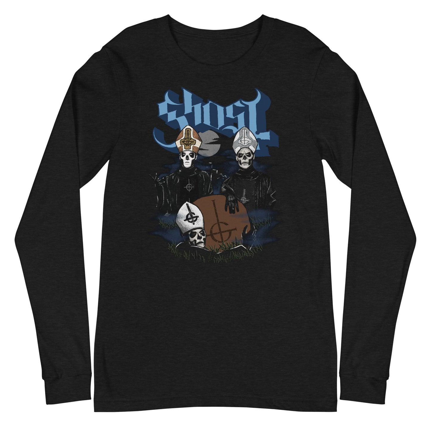 MERCHMOMENT Ghost - Midnight Long Sleeve T-Shirt [Apparel]