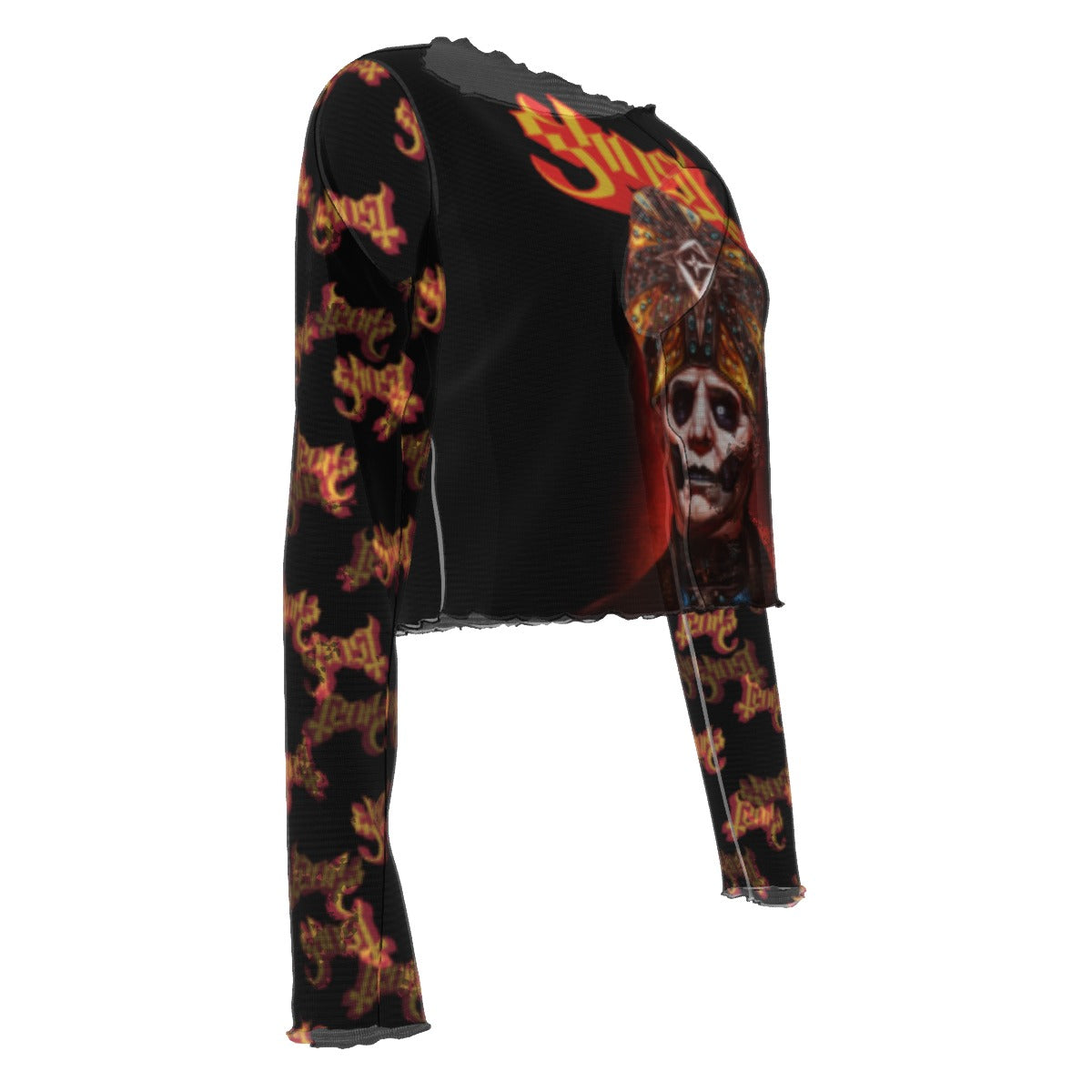MERCHMOMENT Ghost One Eye Women's Mesh Top [Apparel]