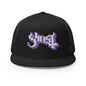 MERCHMOMENT Ghost Purple Logo Embroidered Trucker Hat [Apparel]