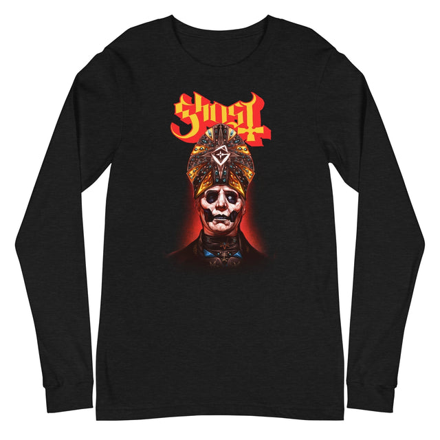 MerchMoment - Ghost - Red Glow Long Sleeve T-Shirt []