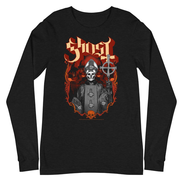 MerchMoment - Ghost - Skull and Robes Long Sleeve T-Shirt []