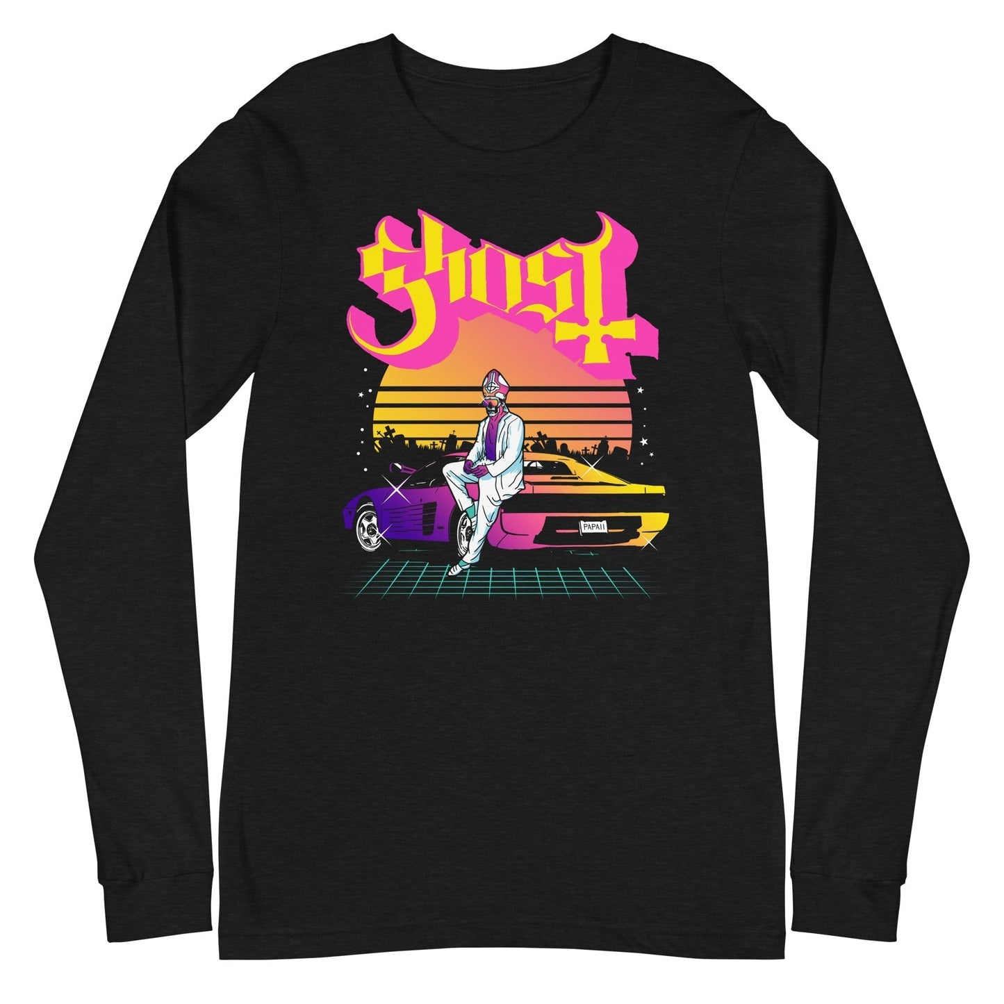 Ghost - Sunset Car Long Sleeve T-Shirt [Apparel]