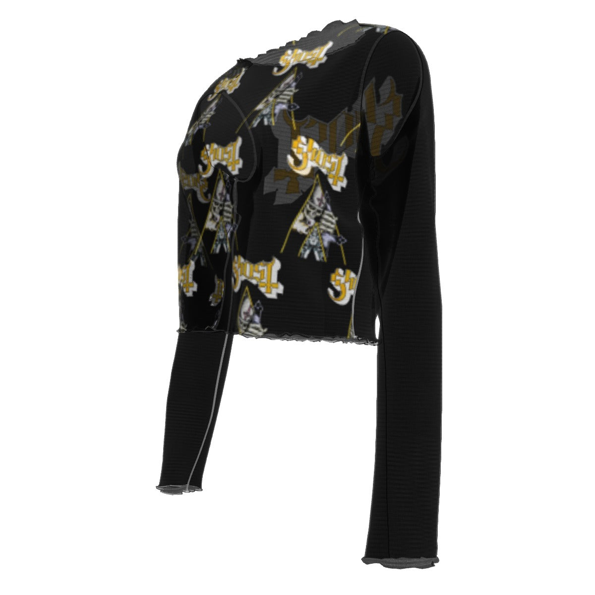 MERCHMOMENT Ghost Triangle Women's Mesh Top [Apparel]