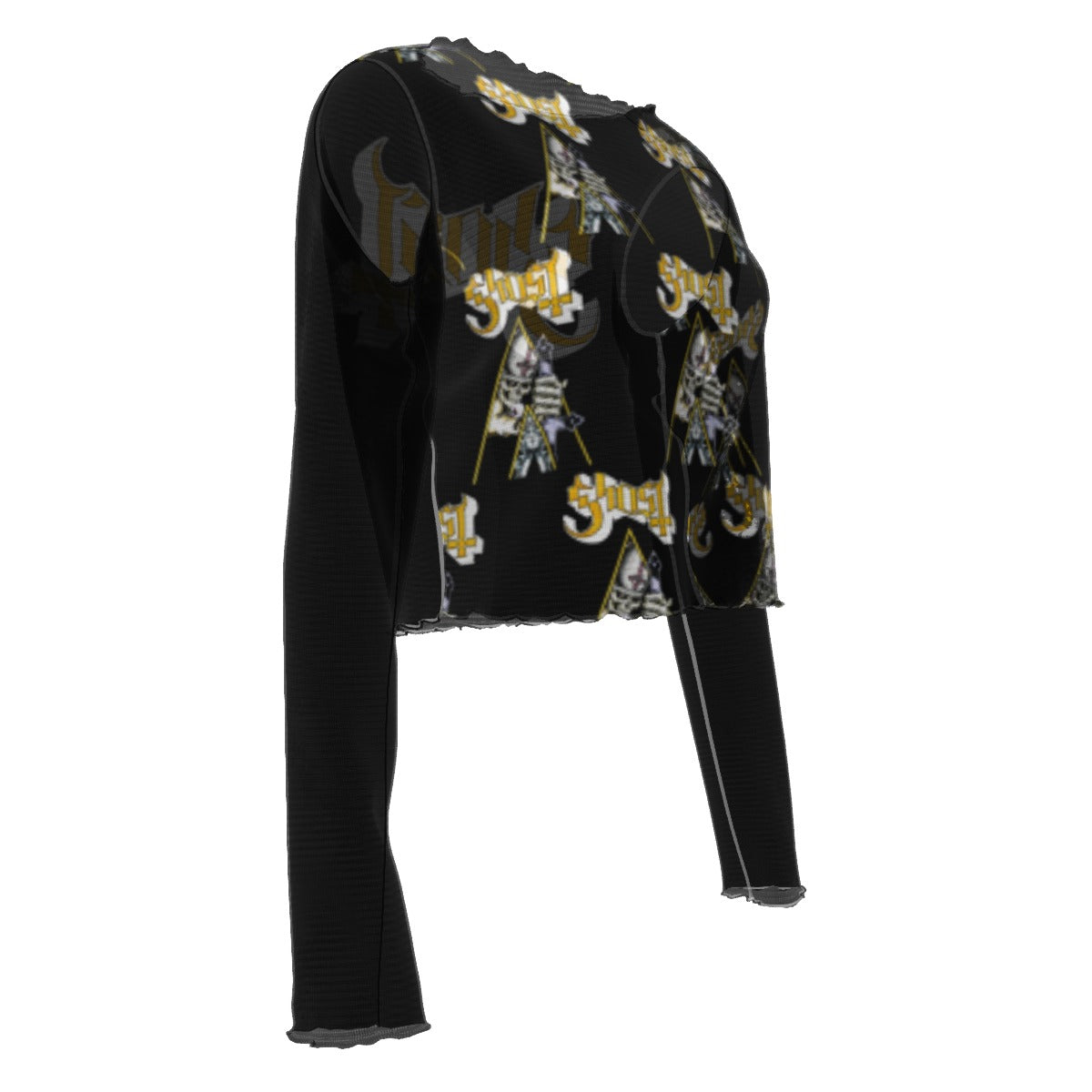 MERCHMOMENT Ghost Triangle Women's Mesh Top [Apparel]