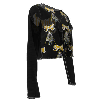 MERCHMOMENT Ghost Triangle Women's Mesh Top [Apparel]