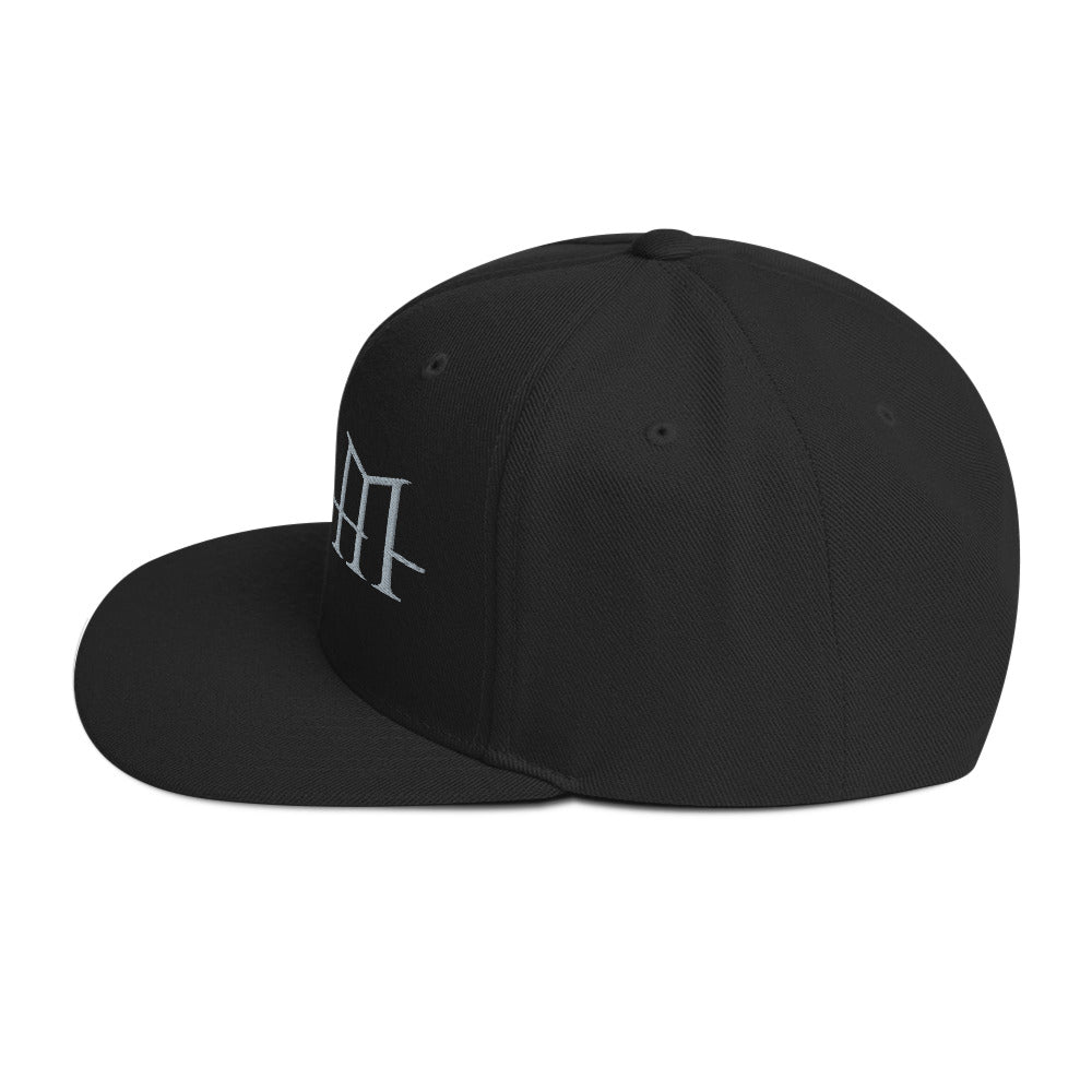 HIM Classic Logo Black Embroidered Snap Back Hat []