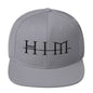 HIM Classic Logo Grey Embroidered Snap Back Hat [Apparel]