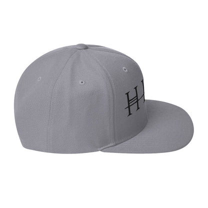 MERCHMOMENT HIM Classic Logo Grey Embroidered Snap Back Hat [Apparel]