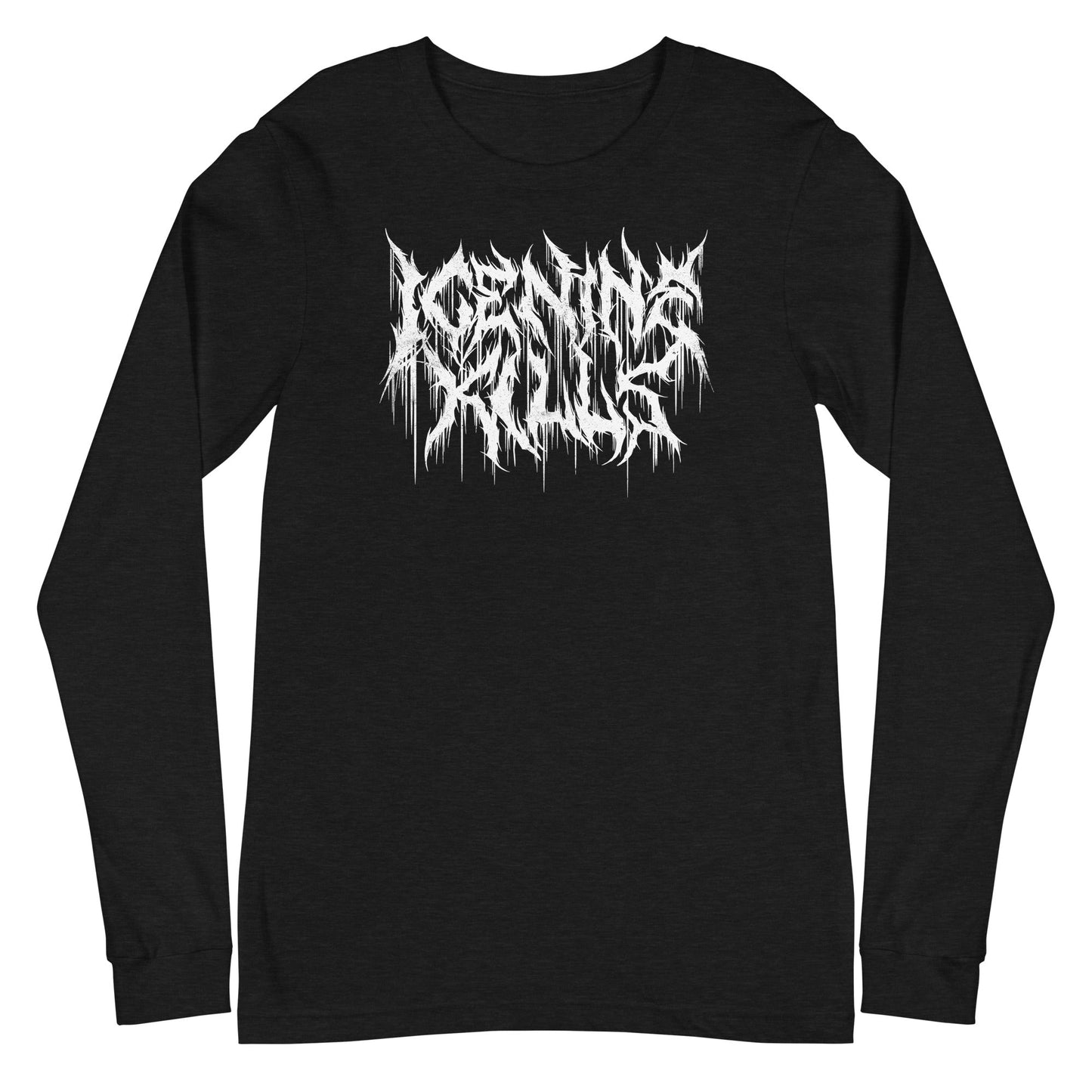 MERCHMOMENT Ice Nine Kills - White Drip Logo Long Sleeve T-Shirt [Apparel]