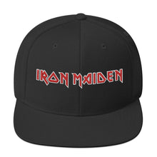Iron Maiden Classic Logo Black Embroidered Snap Back Hat [Apparel]