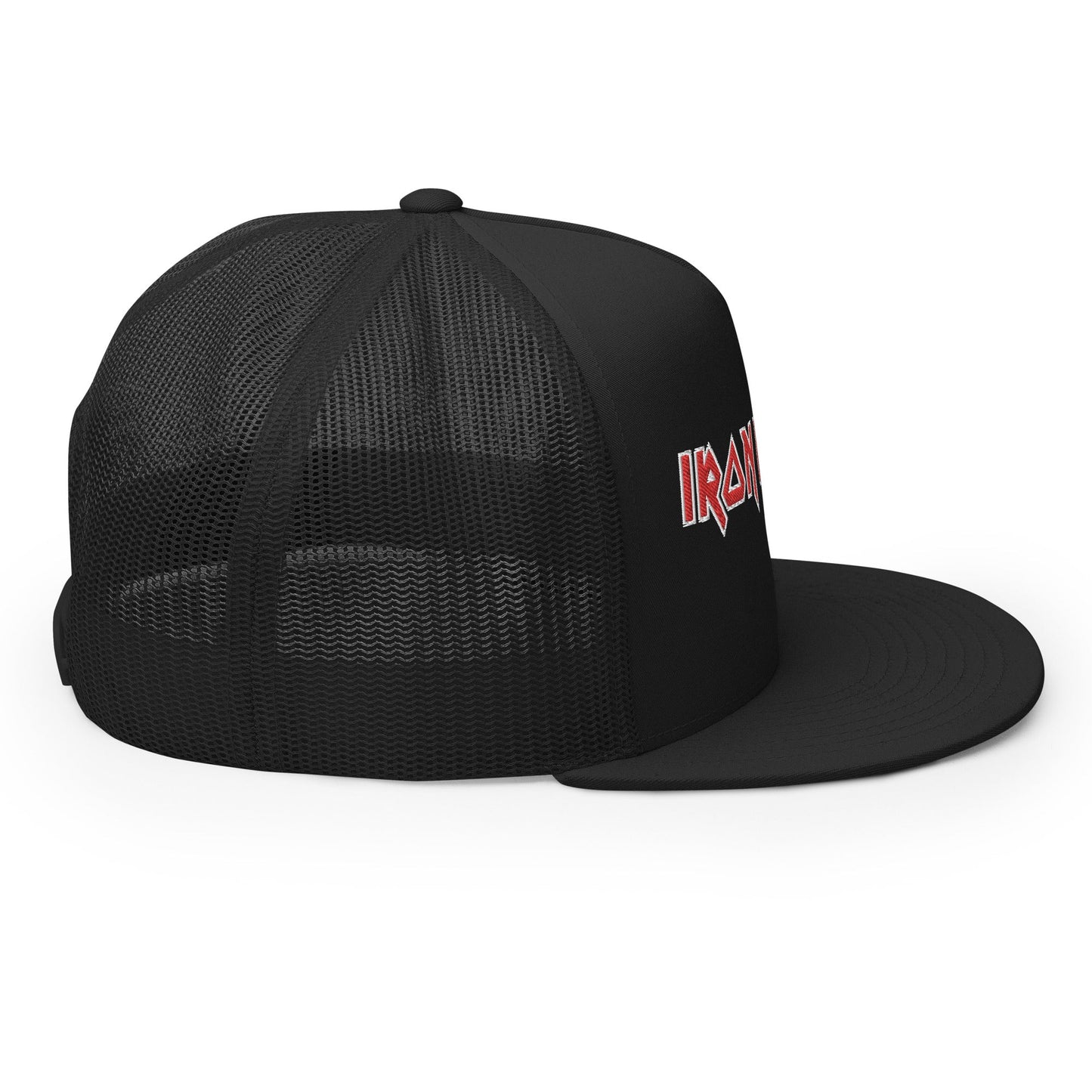 MERCHMOMENT Iron Maiden Classic Logo Embroidered Trucker Hat [Apparel]