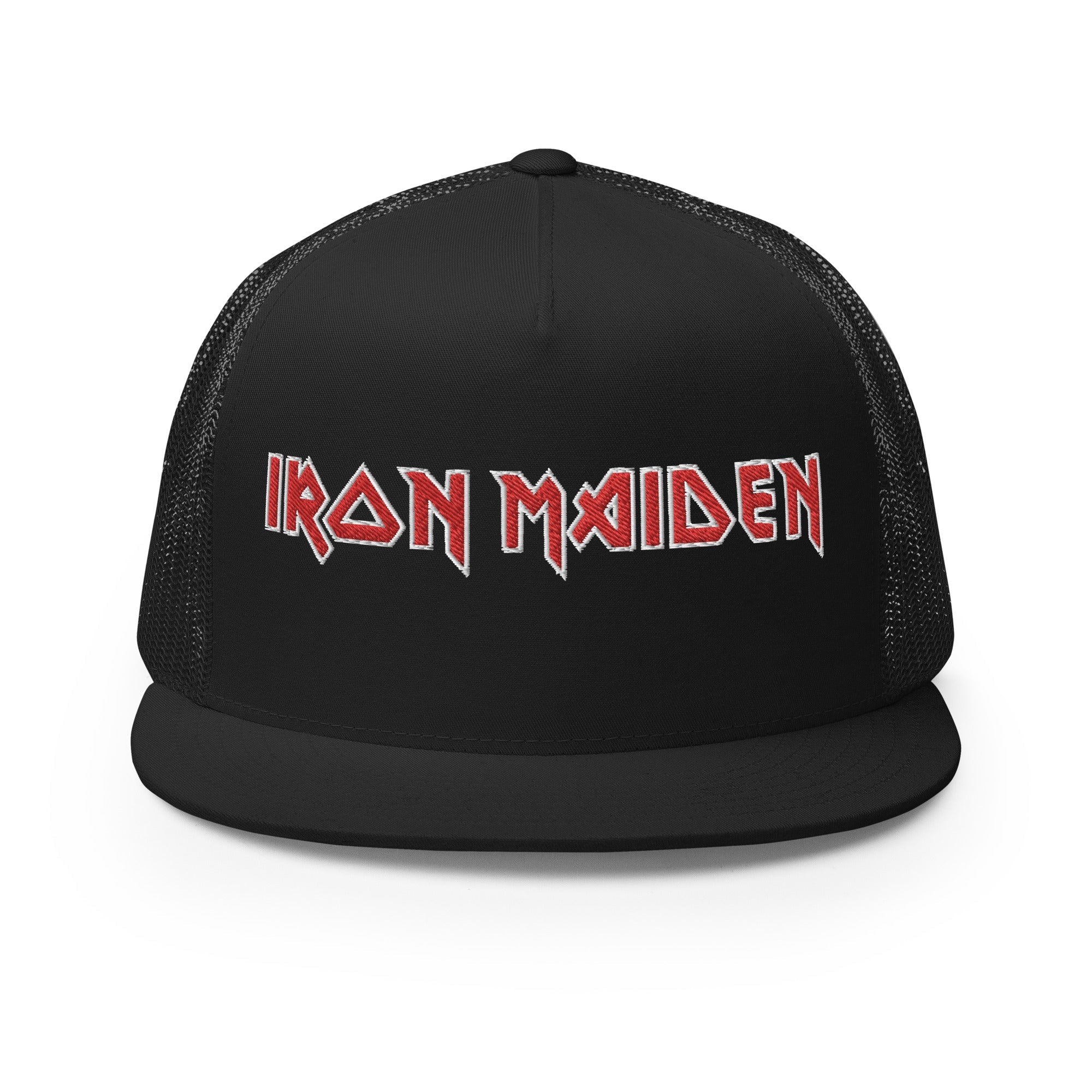 Iron Maiden Classic Logo Embroidered Trucker Hat [Apparel]