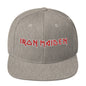 MERCHMOMENT Iron Maiden Classic Logo Grey Embroidered Snap Back Hat [Apparel]