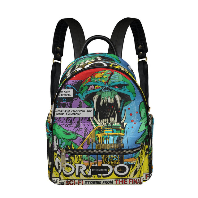 Iron Maiden Comic Book Mini-Backpack - Vegan Leather []