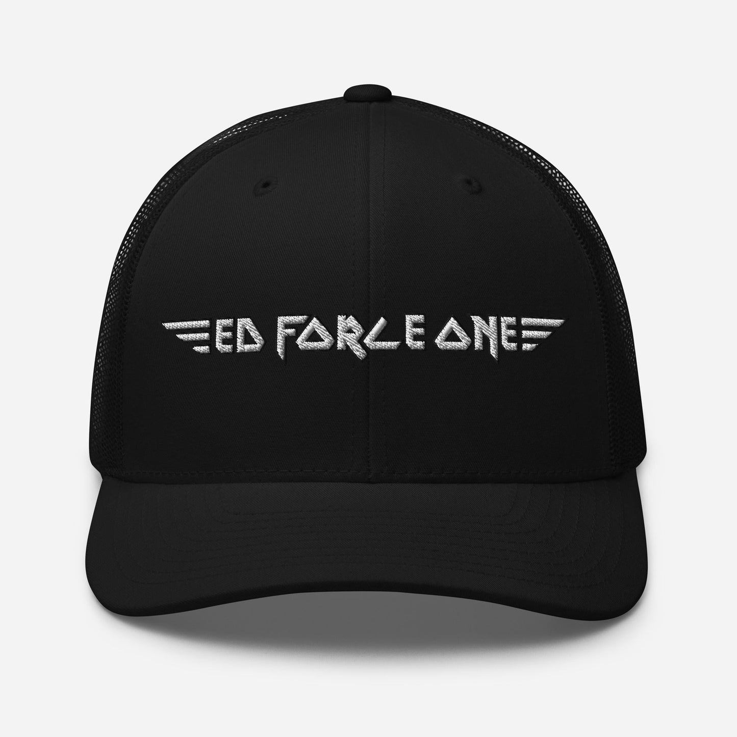 MERCHMOMENT Iron Maiden Ed Force One Embroidered Trucker Hat [Apparel]