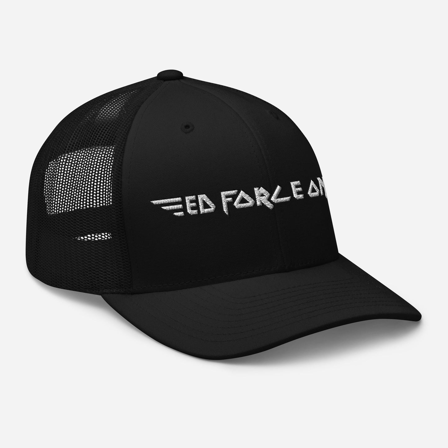 MERCHMOMENT Iron Maiden Ed Force One Embroidered Trucker Hat [Apparel]