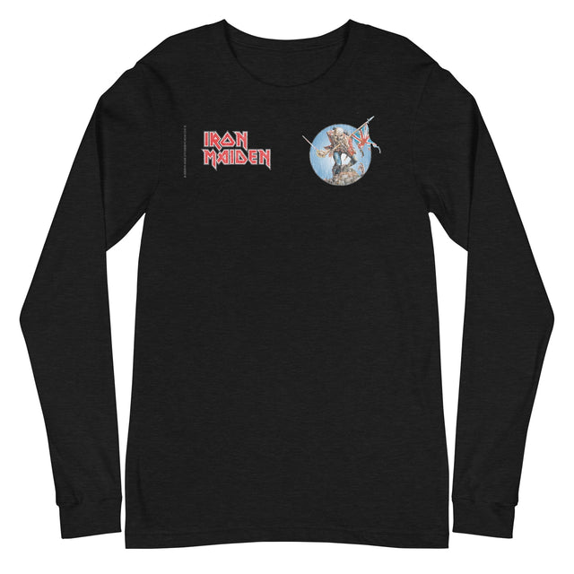 Iron Maiden - Logo Flag Long Sleeve T-Shirt []