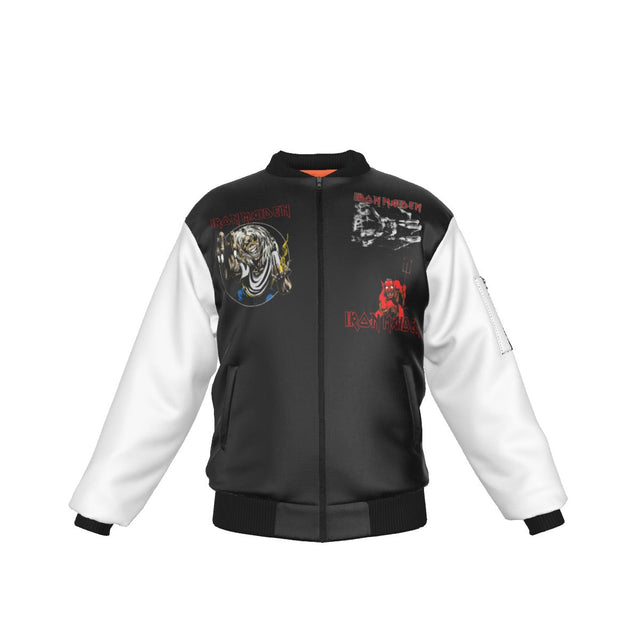 Iron Maiden Tres Logos Bomber Jacket []