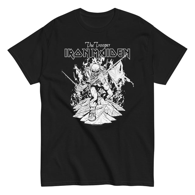 MerchMoment - Iron Maiden - Trooper Black and White [T-Shirt]