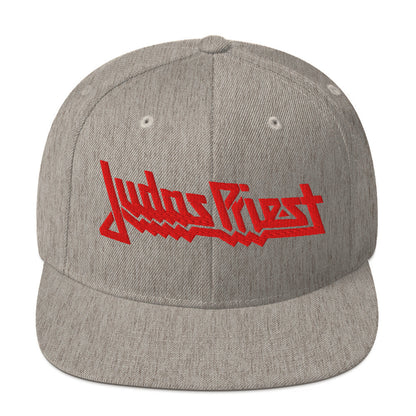 Judas Priest Electric Logo Gray Snapback Hat []