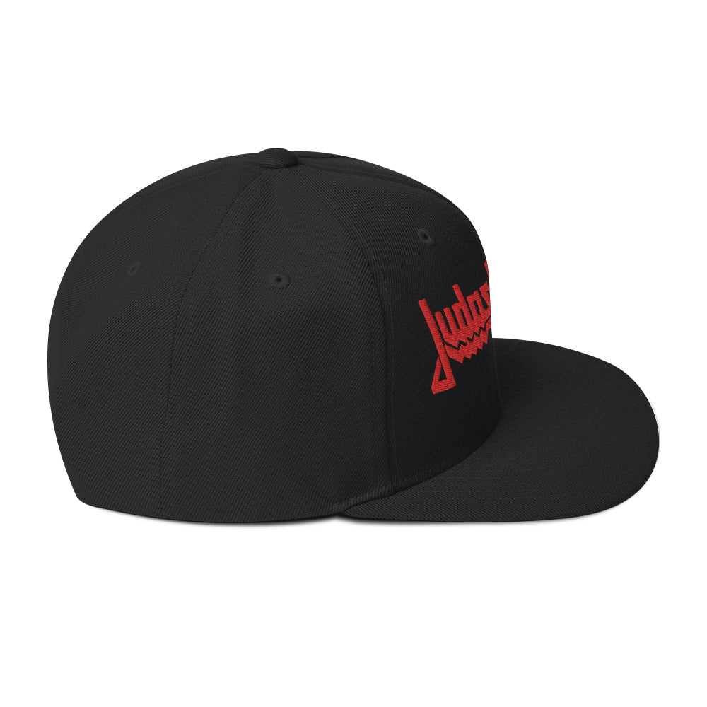MERCHMOMENT Judas Priest Red Logo Embroidered Snapback Hat [Apparel]